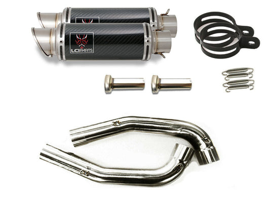 DUCATI ST2 ST3 ST4 LCIPARTS ショートカーボンスリップオンマフラー