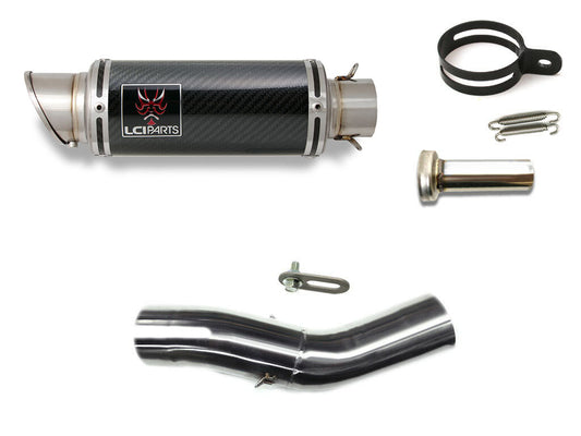DUCATI モンスター1200 2014- LCIPARTS ショートカーボンスリップオンマフラー