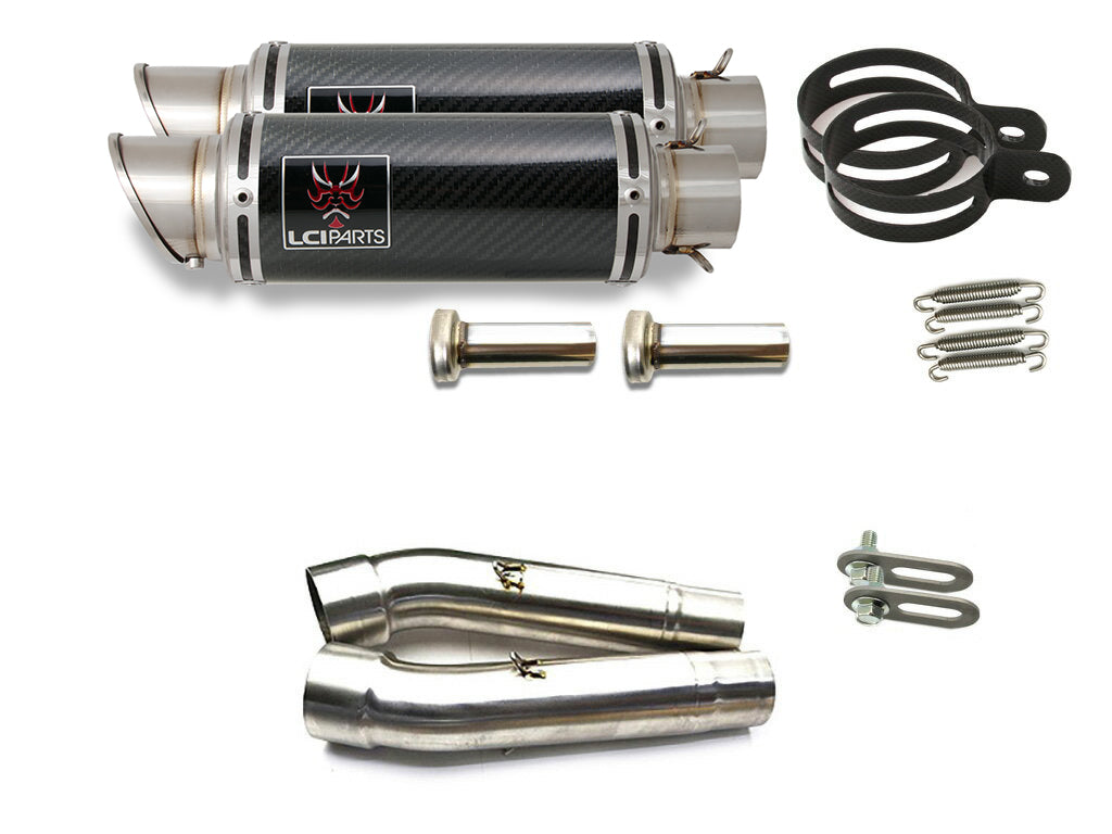 DUCATI モンスターS4 MONSTER S4 LCIPARTS ショートカーボンスリップオンマフラー