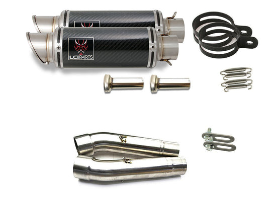 DUCATI モンスターS4 MONSTER S4 LCIPARTS ショートカーボンスリップオンマフラー