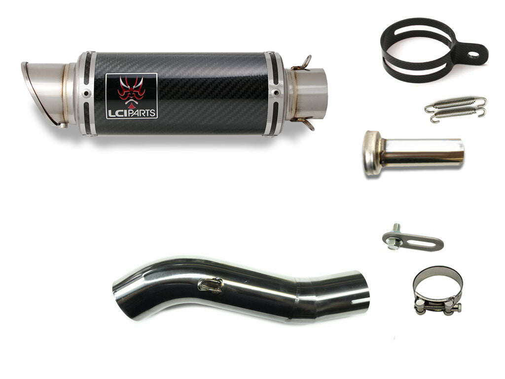 ホンダ NX400 2024- LCIPARTS ショートカーボンスリップオンマフラー