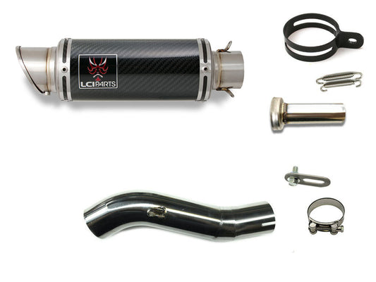 ホンダ NX400 2024- LCIPARTS ショートカーボンスリップオンマフラー