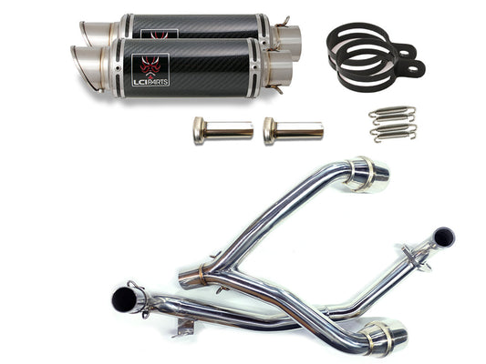 ホンダ GROM125 グロム125 2012-2015 デュアル  LCIPARTS ショートカーボンフルエキゾーストマフラー