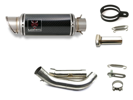 ホンダ HORNET250 ホーネット250 LCIPARTS ショートカーボンスリップオンマフラー