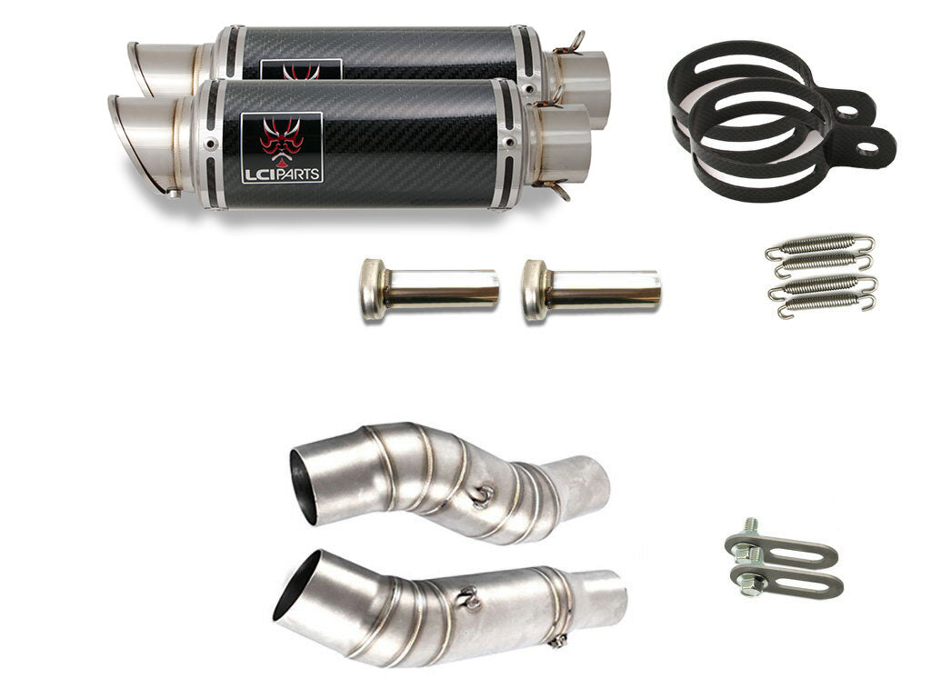 カワサキ Z1000 2010-2019 LCIPARTS ショートカーボンスリップオンマフラー