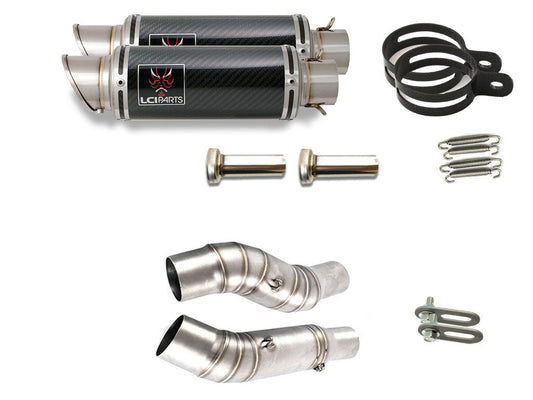 カワサキ Z1000 2010-2019 LCIPARTS ショートカーボンスリップオンマフラー