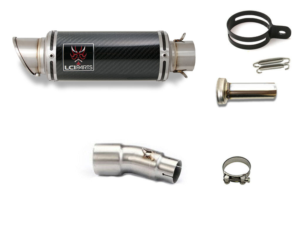 カワサキ NINJA250R ニンジャ250R 2008-2012 LCIPARTS ショートカーボンスリップオンマフラー