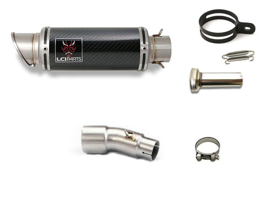 カワサキ NINJA250R ニンジャ250R 2008-2012 LCIPARTS ショートカーボンスリップオンマフラー