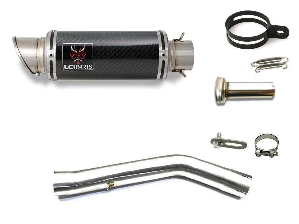 カワサキ Z750 2004-2006 LCIPARTS ショートカーボンスリップオンマフラー