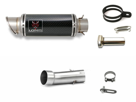 カワサキ Z500 2019-2024 LCIPARTS ショートカーボン スリップオン マフラー