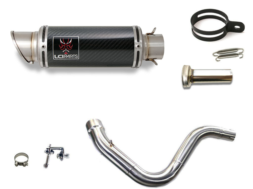 KTM 125 DUKE / 200 DUKE 2011-2016 LCIPARTS ショートカーボンスリップオンマフラー