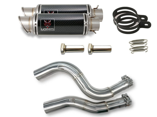KTM 990 ADVENTURE 2006-2013 LCIPARTS ショートカーボンスリップオンマフラー
