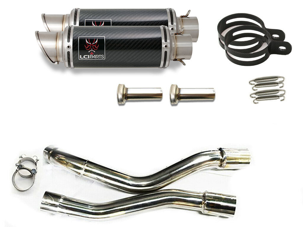 スズキ GSR250 /S/F 2012-2017 LCIPARTS ショートカーボンスリップオンマフラー