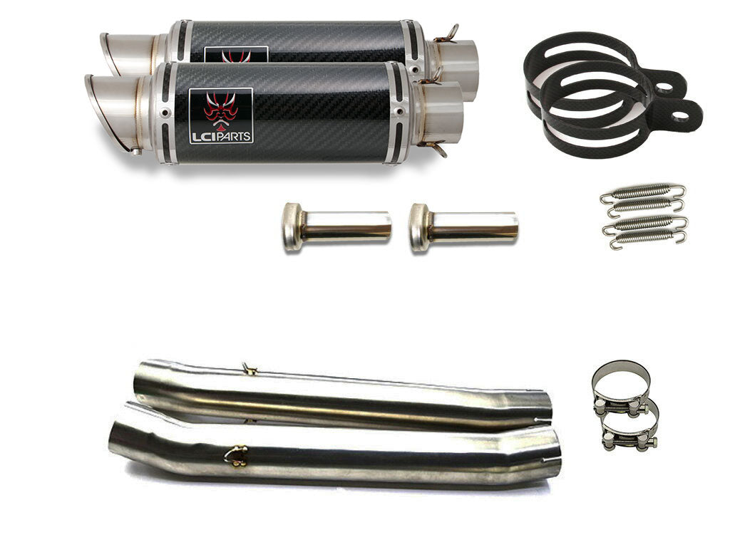 スズキ GSX1300R ハヤブサ 隼 1999-2007 LCIPARTS ショートカーボンスリップオンマフラー