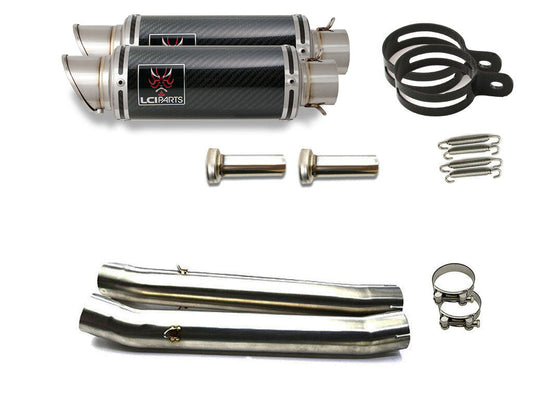 スズキ GSX1300R ハヤブサ 隼 1999-2007 LCIPARTS ショートカーボンスリップオンマフラー