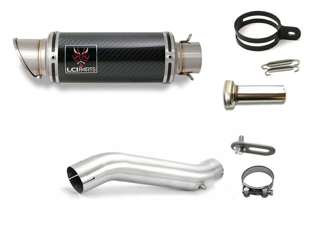 スズキ Vストローム250 V-STROM250 2017-2024 LCIPARTS ショートカーボンスリップオンマフラー