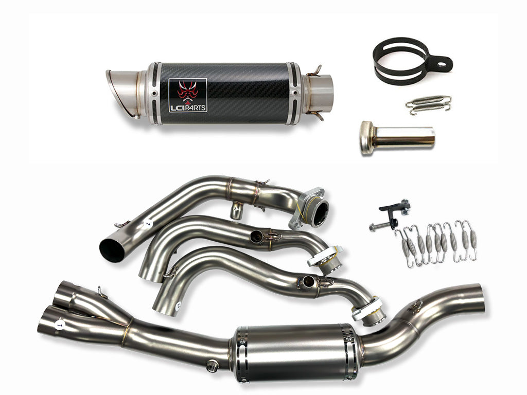 トライアンフ Daytona660 デイトナ660 2024-2025 LCIPARTS ショートカーボンフルエキゾーストマフラー