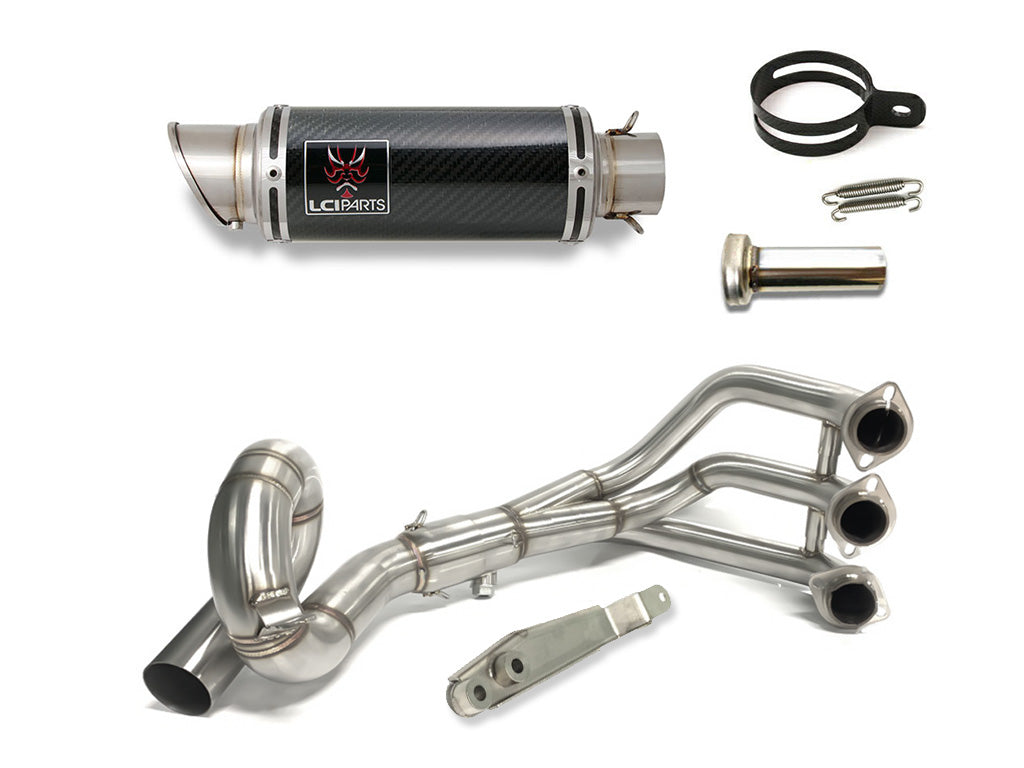ヤマハ MT-09 2014-2020 LCIPARTS ショートカーボンフルエキゾーストマフラー