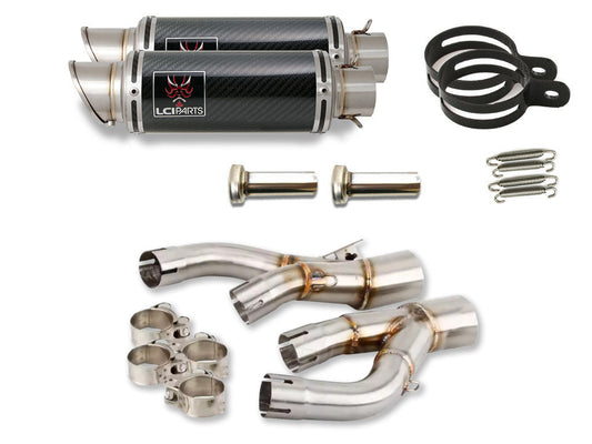 ヤマハ V-MAX1200 1985-2007 LCIPARTS ショートカーボンスリップオンマフラー