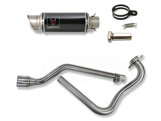ヤマハ FZ25 FZS250 2017-2025 LCIPARTS ショートカーボンフルエキゾーストマフラー