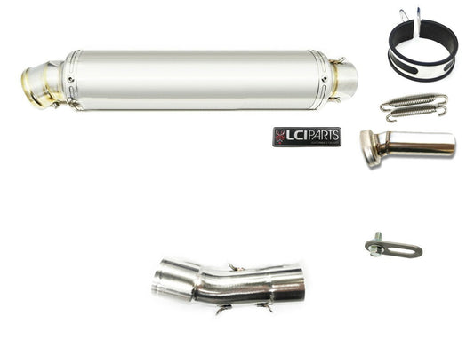 BMW F800GS 2006-2018 LCIPARTS ラウンドステンレススリップオンマフラー