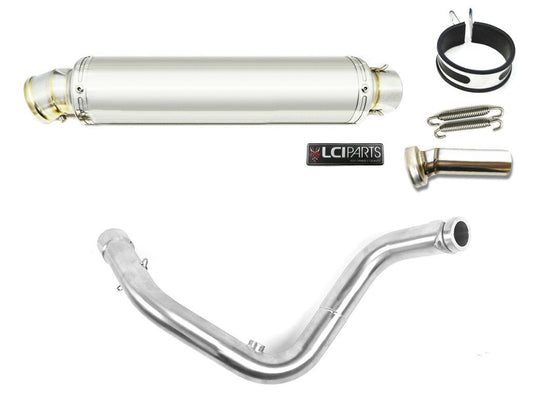 BMW G310R G310GS 2016-2025 LCIPARTS ラウンドステンレスフルエキゾーストマフラー