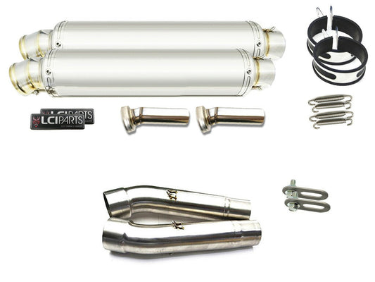 DUCATI MONSTER モンスター900 M900 M800 M620 M695 LCIPARTS ラウンドステンレススリップオンマフラー