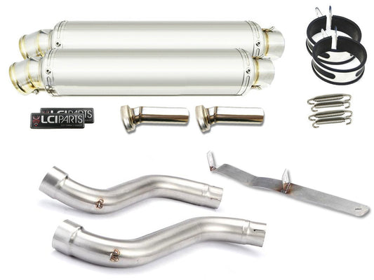 DUCATI モンスター MONSTER S4R 2005-2006 S2R 800 S2R 1000 LCIPARTS ラウンドステンレススリップオンマフラー