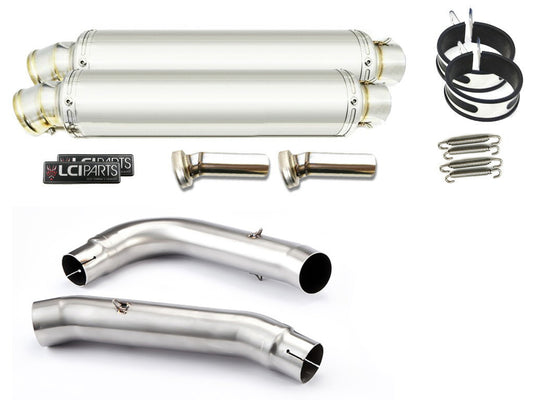 ホンダ VTR1000F ファイアーストーム SC36 1997-2003  LCIPARTS ラウンドステンレススリップオンマフラー