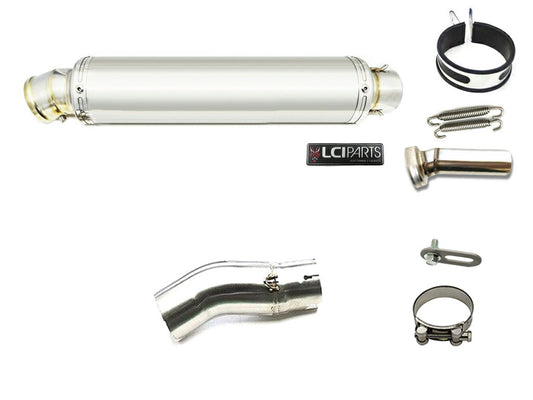 カワサキ NINJA H2SX / H2SX SE 2022-2025 (8BL-ZXT02P) LCIPARTS ラウンドステンレス スリップオン マフラー