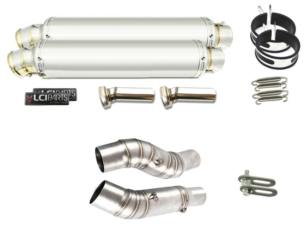 カワサキ Z1000 2010-2019 LCIPARTS ラウンドステンレススリップオンマフラー