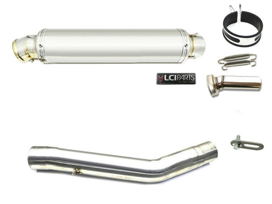 カワサキ Z750 2007-2012 LCIPARTS ラウンドステンレススリップオンマフラー
