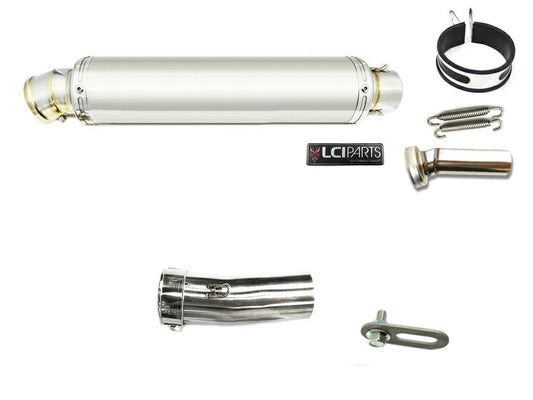 モトグッツィ グリーソ８Ｖ GRISO LCIPARTS ラウンドステンレススリップオンマフラー