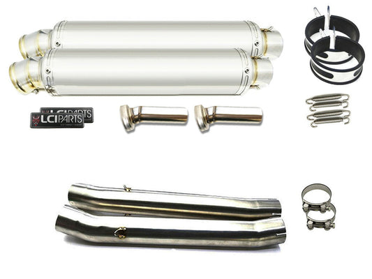 スズキ GSX1400 2001-2004 LCIPARTS ラウンドステンレススリップオンマフラー