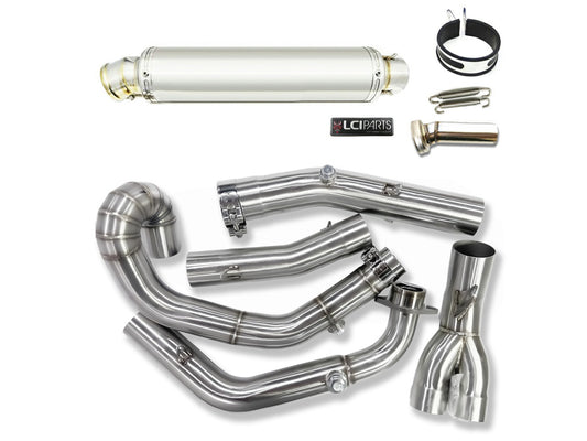 スズキ SV650 2003-2015 LCIPARTS ラウンドステンレスフルエキゾーストマフラー