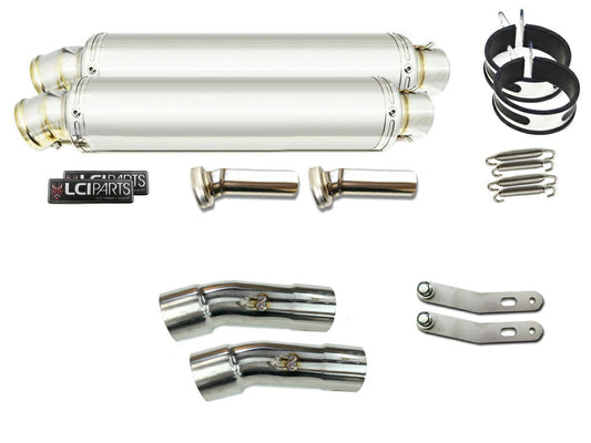 ヤマハ V-MAX1700 2009-2020 LCIPARTS ラウンドステンレススリップオンマフラー