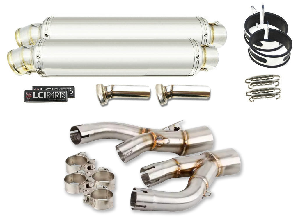 ヤマハ V-MAX1200 1985-2007 LCIPARTS ラウンドステンレススリップオンマフラー