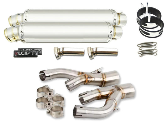 ヤマハ V-MAX1200 1985-2007 LCIPARTS ラウンドステンレススリップオンマフラー