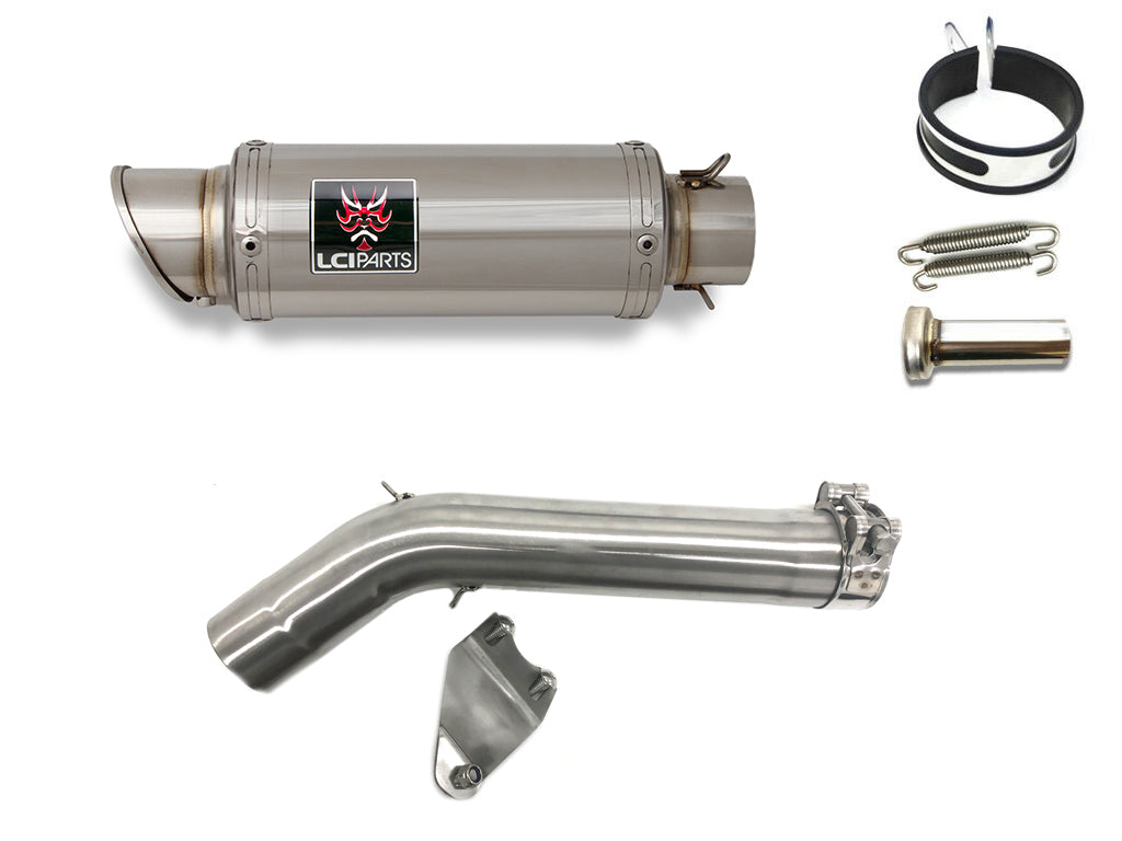 BMW F800GS 2024- LCIPARTS ショートステンレススリップオンマフラー