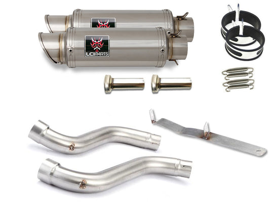 DUCATI モンスター MONSTER S4R 2005-2006 S2R 800 S2R 1000 LCIPARTS ショートステンレススリップオンマフラー