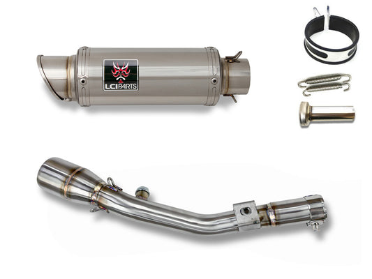 カワサキ KLX230シェルパ | KLX230 SHERPA 2025- LCIPARTS ショートステンレススリップオンマフラー