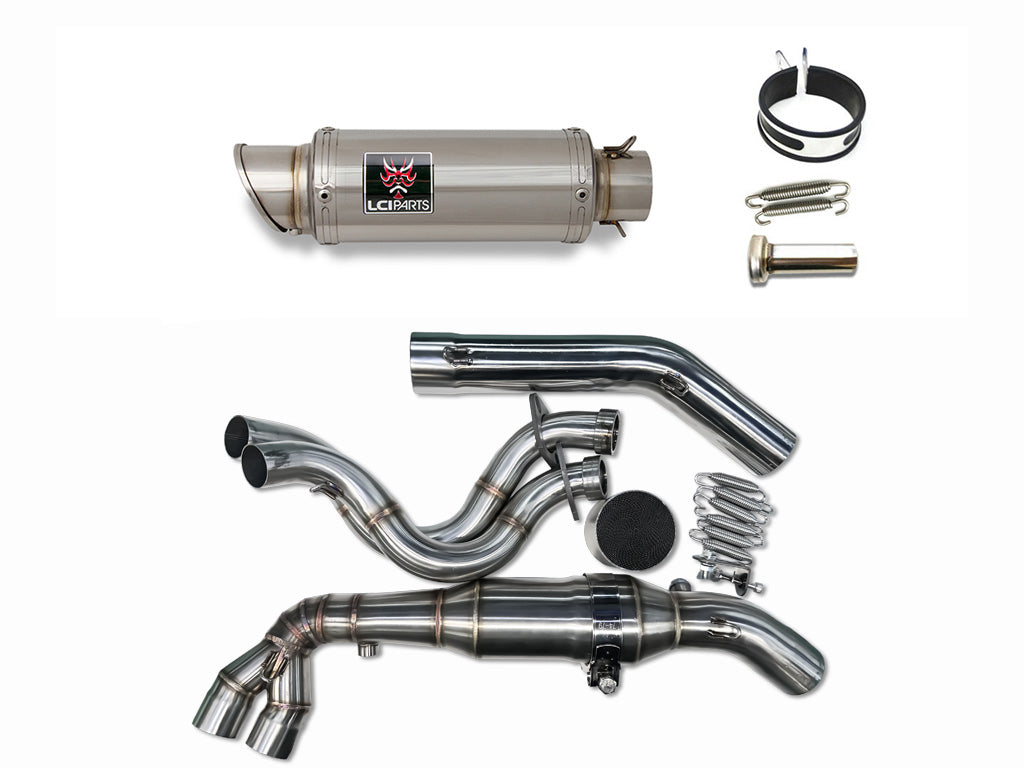 カワサキ Z650　NINJA650 LCIPARTS LCIPARTS ショートステンレスフルエキゾーストマフラー