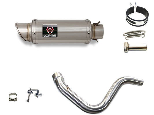 KTM 125 DUKE / 200 DUKE 2011-2016 LCIPARTS ショートステンレススリップオンマフラー