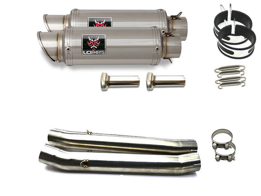 スズキ GSX1400 2001-2004 LCIPARTS ショートステンレススリップオンマフラー