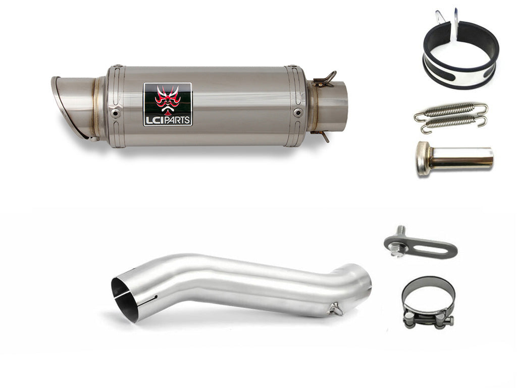 スズキ Vストローム250 V-STROM250 2017-2024 LCIPARTS ショートステンレススリップオンマフラー