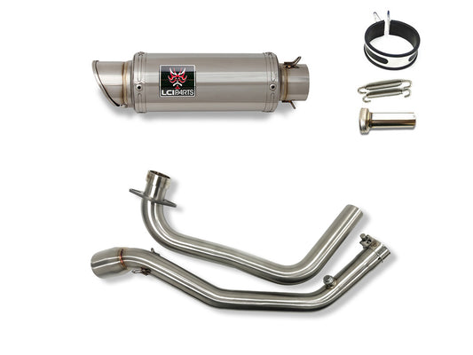 スズキ ジクサー250 GIXXER250 / ジクサーSF250 GIXXER SF250 2019-2025 LCIPARTS ショートステンレスフルエキゾーストマフラー