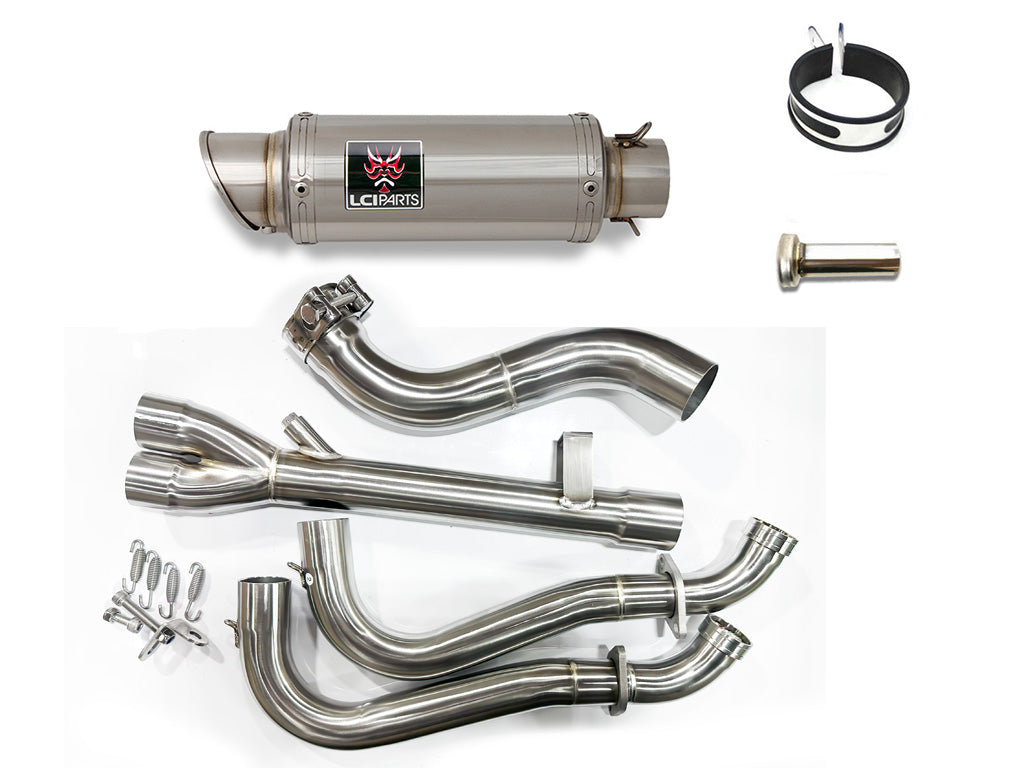スズキ GSX-8S 2023-2025 GSX-8R 2024-2025 LCIPARTS ショートステンレスフルエキゾーストマフラー