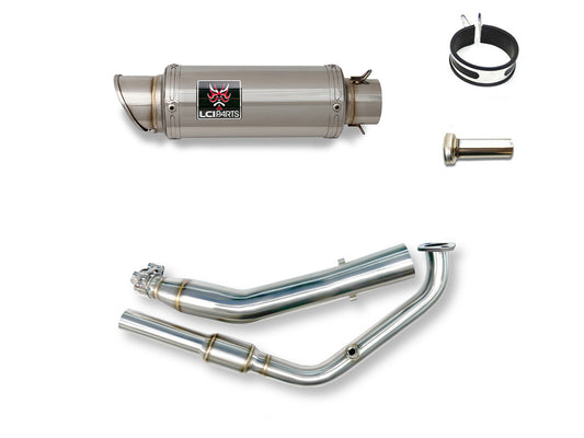 ヤマハ XSR125 2021-2025 LCIPARTS ショートステンレスフルエキゾーストマフラー