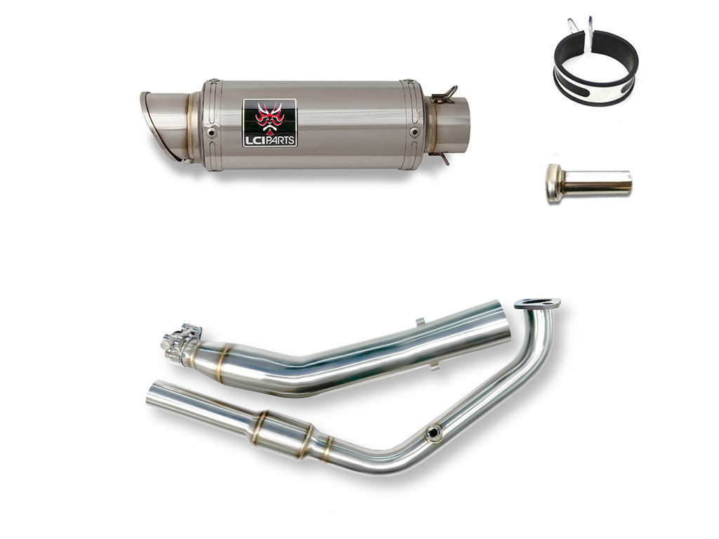 ヤマハ XSR125 2021-2025 LCIPARTS ショートステンレスフルエキゾーストマフラー