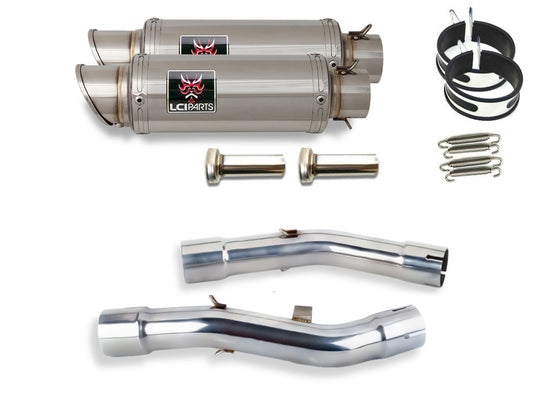 【予約販売 ３月２９以降出荷予定】 ヤマハ FJR1300 2001-2022 LCIPARTS ショートステンレススリップオンマフラー